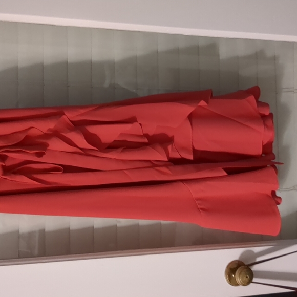 Lulu's Manhattan Moment Ruffled Midi Wrap Dress - Picture 3 of 5